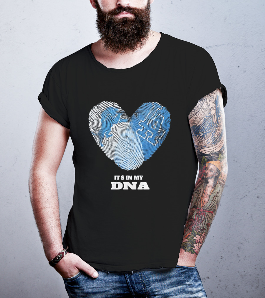 Heart Fingerprint It's In My DNA Kentucky Wildcats Fan Pride T-Shirt