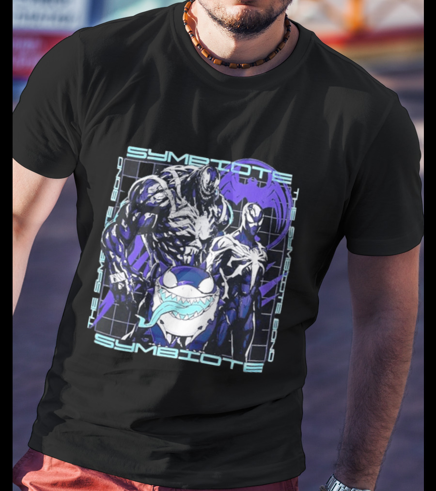 Symbiote Bond Venom Spider Man Villain Heroes Streetwear T-Shirt