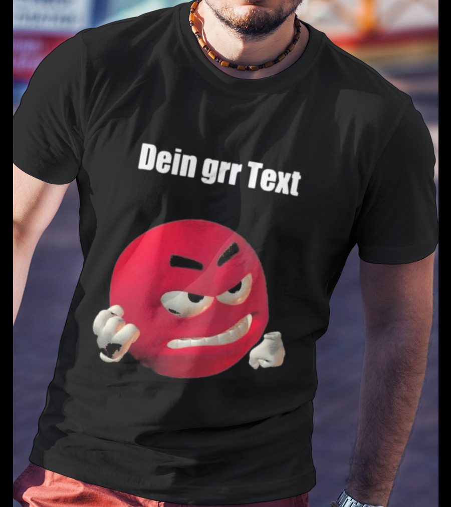 Versager Clothing Dein Personalisierbares Grr Text Red T-Shirt