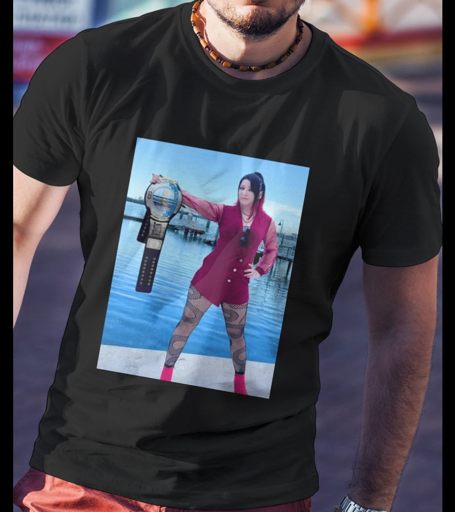 We Are At The Beach Hikaru Shida Wrestling Champion Dockside T-Shirt
