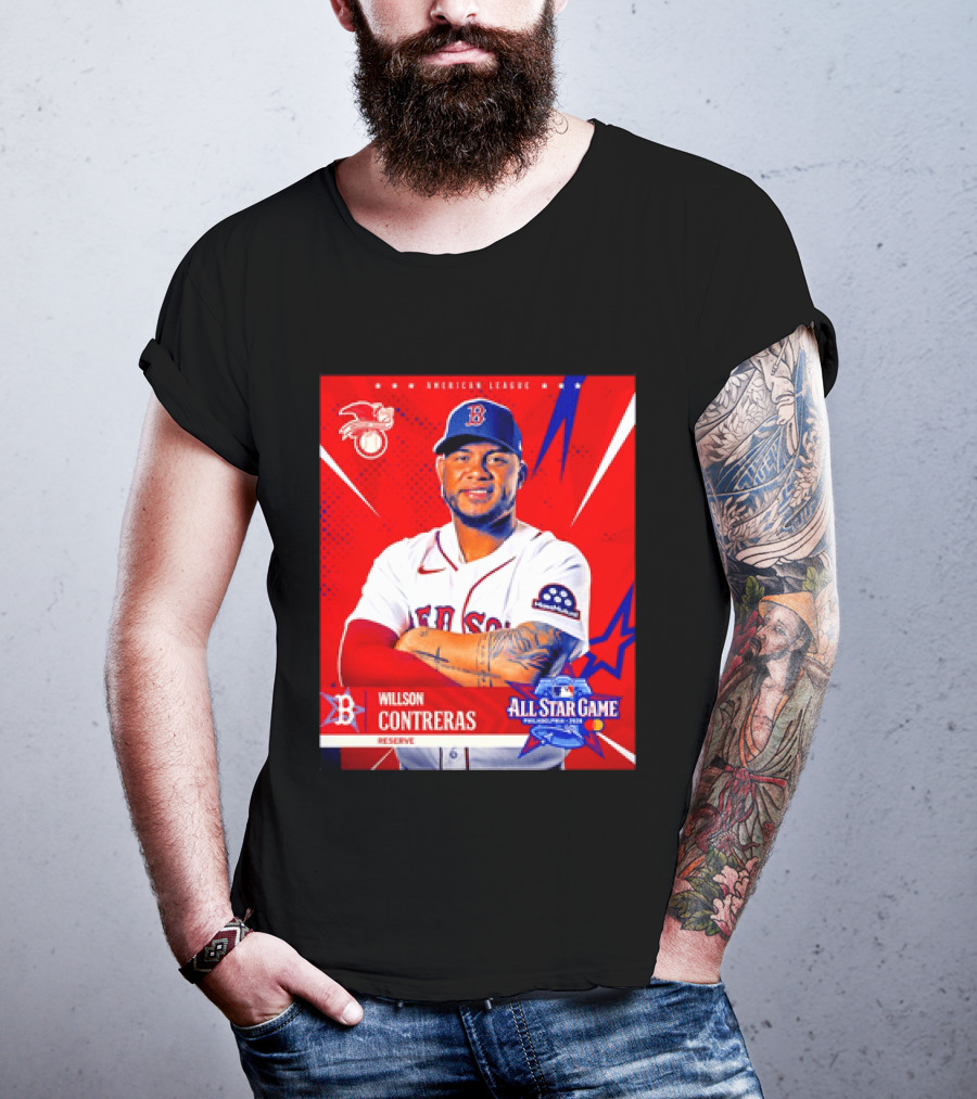 Boston Red Sox Willson Contreras 2026 All Star Game Reserve American League T-Shirt