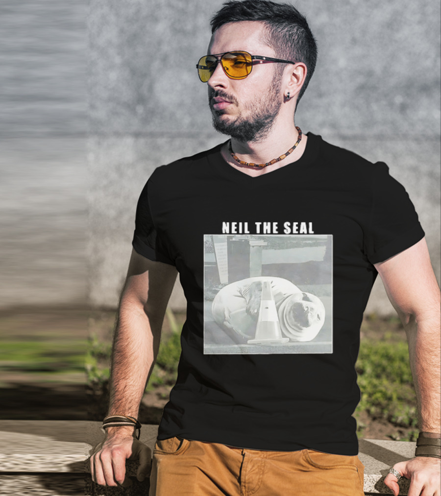 Neil The Seal With Traffic Cone Become Ungovernable T-Shirt