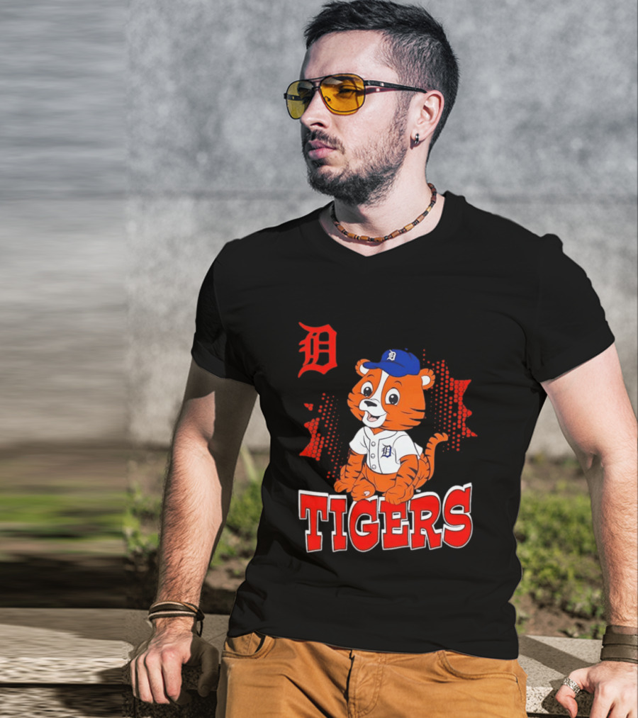 Paws D TIGERS Detroit Tiger Cub Baseball T-Shirt