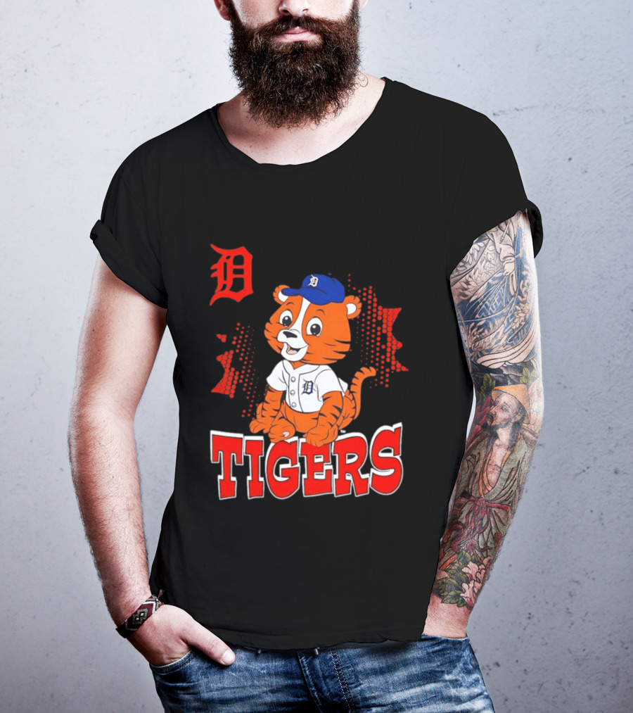 Paws D TIGERS Detroit Tiger Cub Baseball T-Shirt