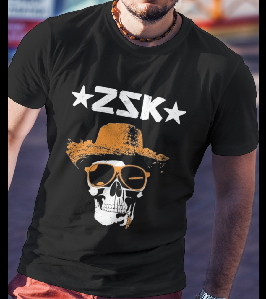 ZSK Skull Hat Sunglasses Iconic Summer Vibe T-Shirt