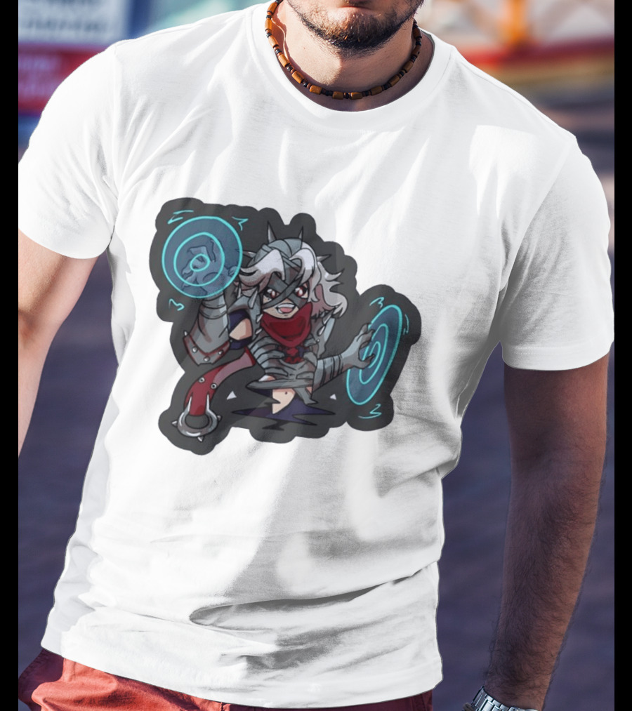 Chibi Warrior Anime Magic Casting Enchanted Spells Gaming Adventure T-Shirt