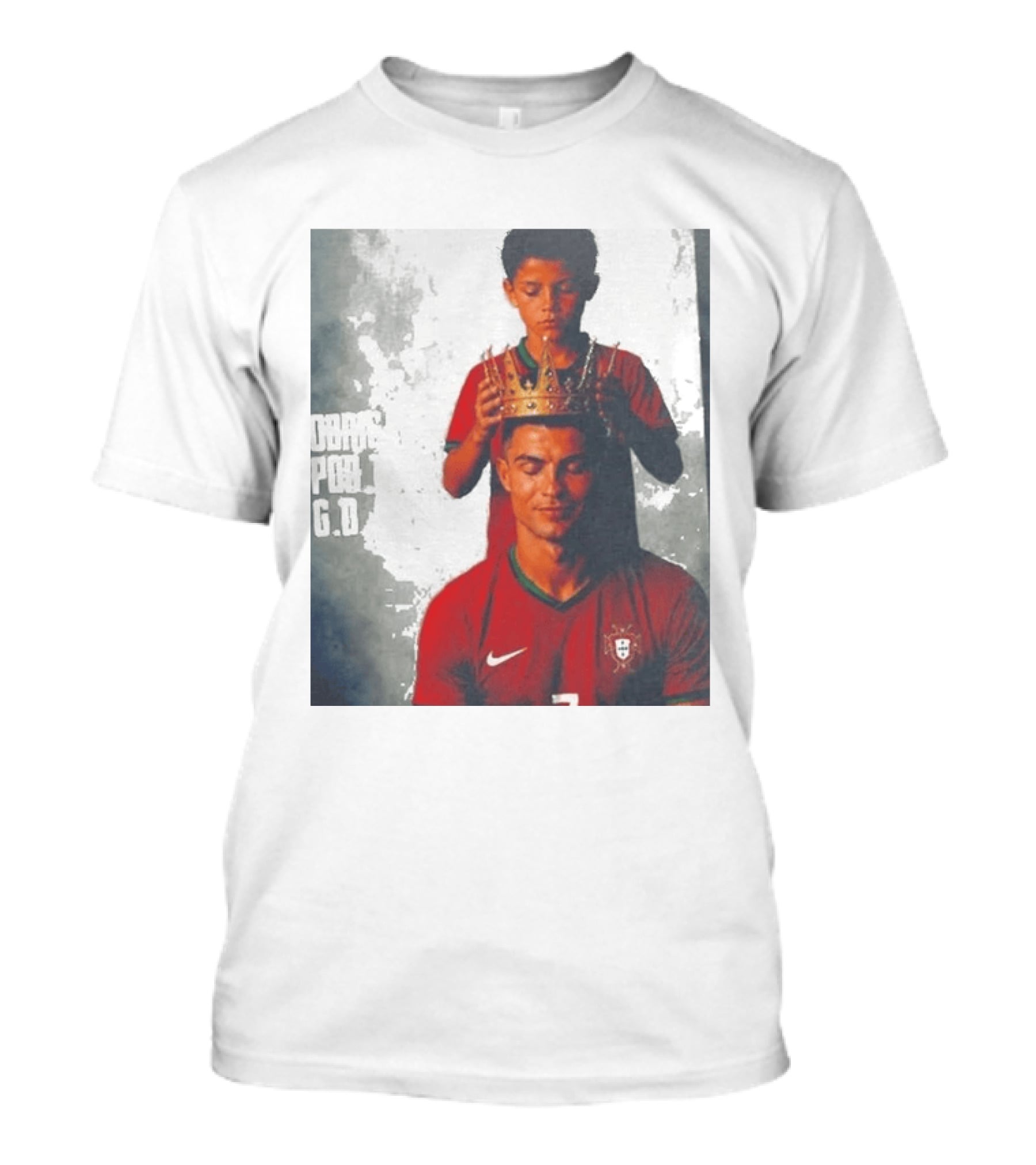 Cristiano Ronaldo Portugal Obrigado Por Tudo GOAT Crowned King Soccer Legend T-Shirt