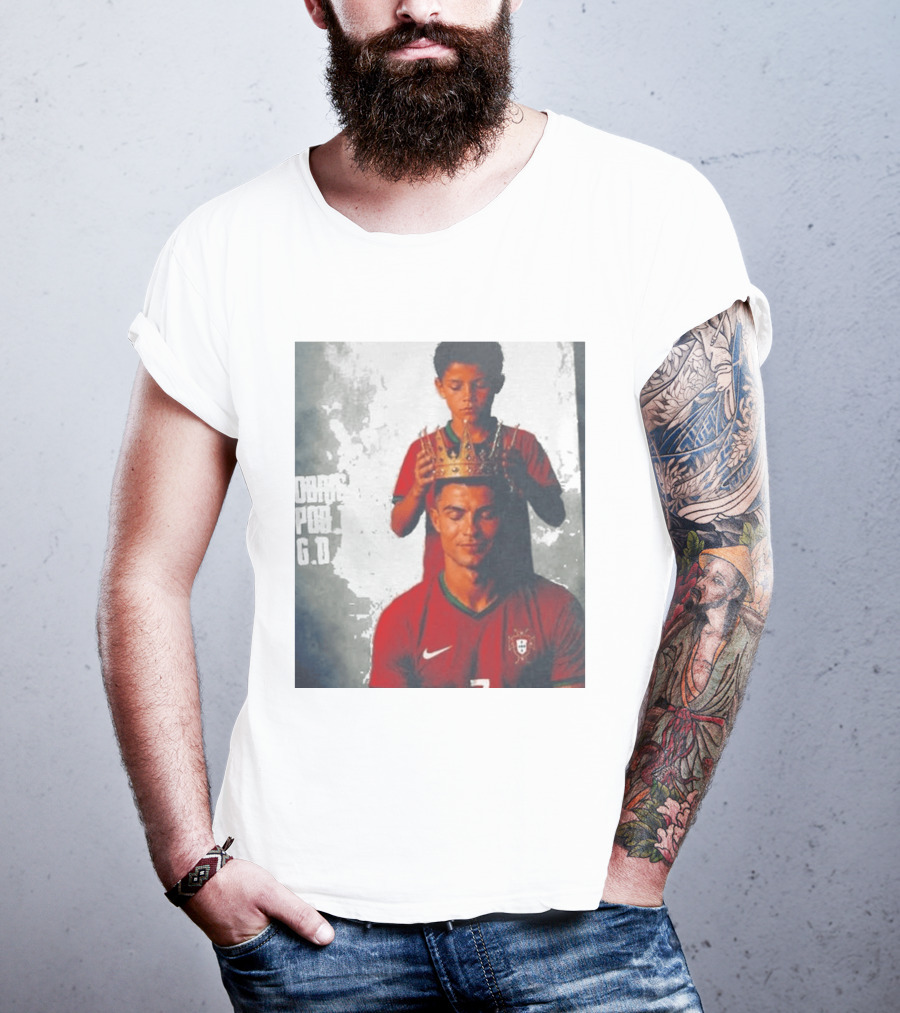 Cristiano Ronaldo Portugal Obrigado Por Tudo GOAT Crowned King Soccer Legend T-Shirt