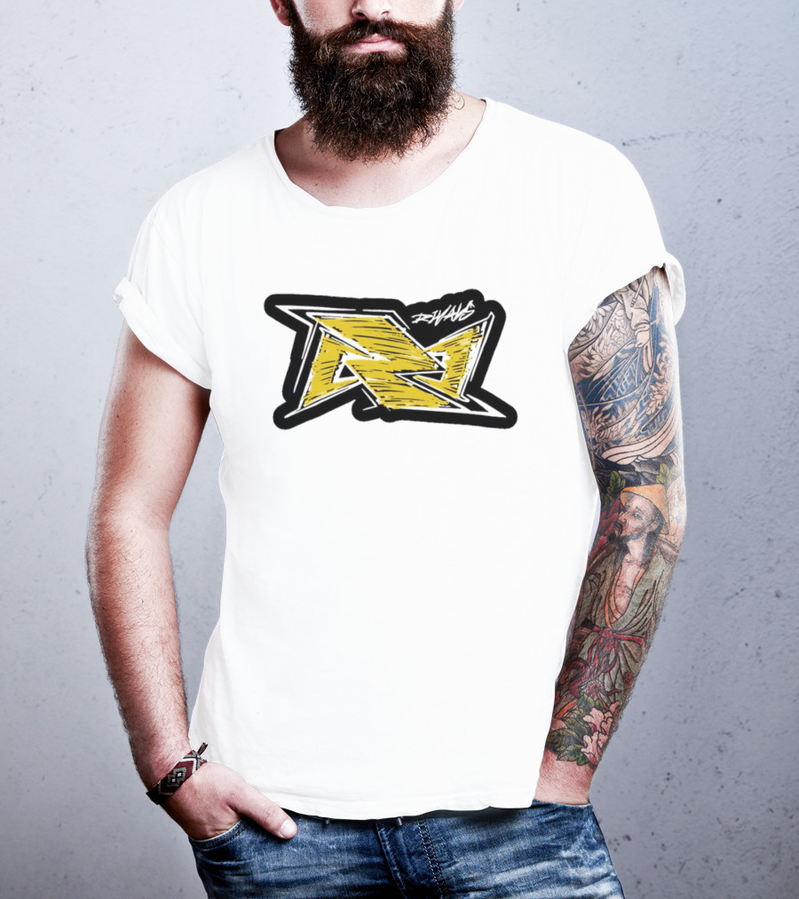 Rivals Scribble Yellow Black Riot Green Graffiti T-Shirt