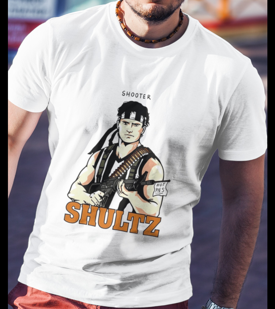 Shooter Shultz Hot Pies Rambo Movie T-Shirt