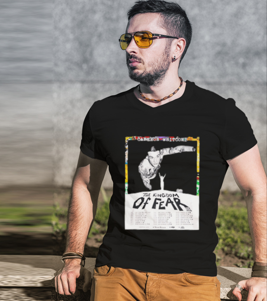 Cameron Whitcomb The Kingdom Of Fear Tour 2026 Dates And Locations T-Shirt