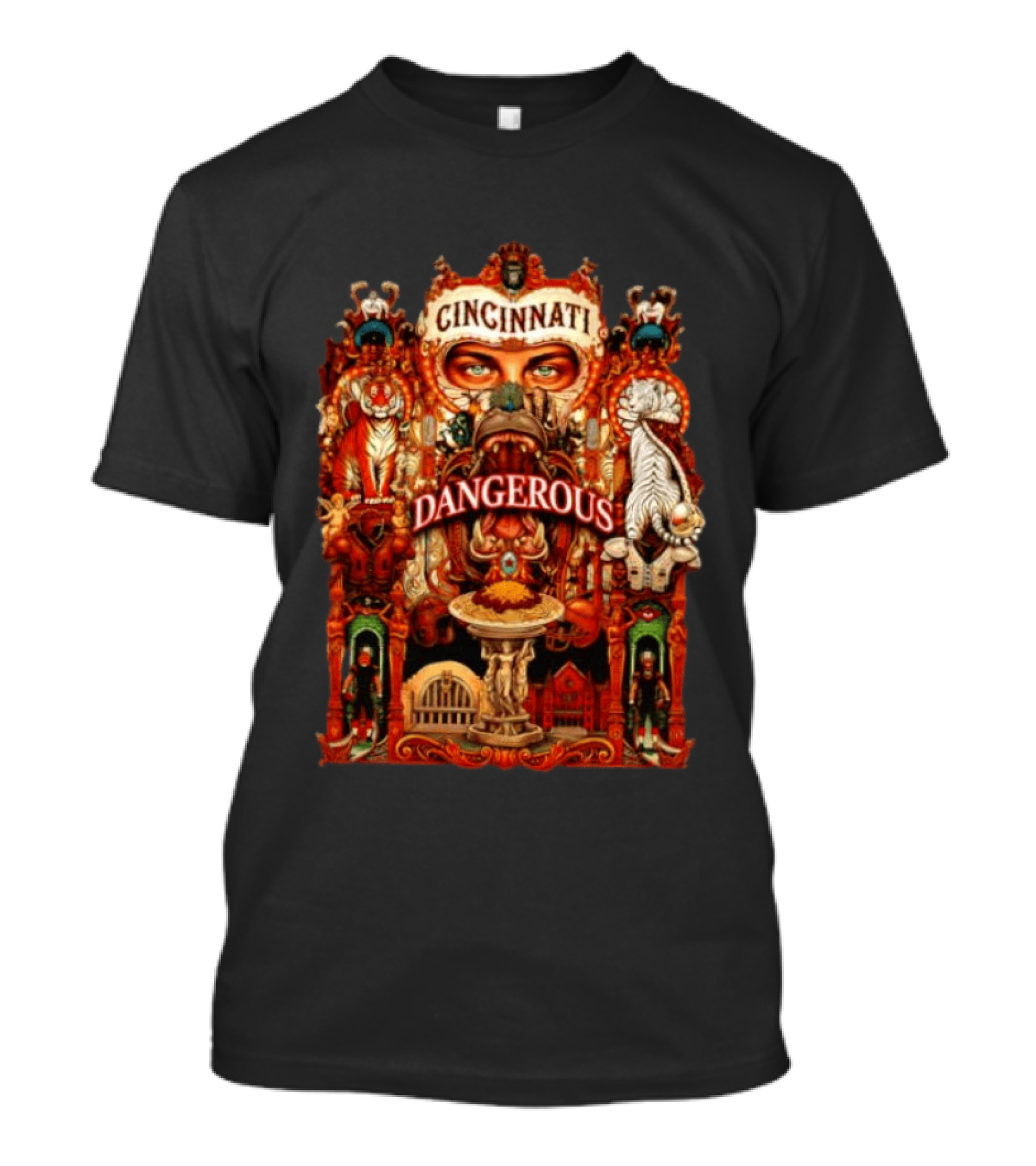 Cincinnati Dangerous Tiger Lord Of The Jungle T-Shirt