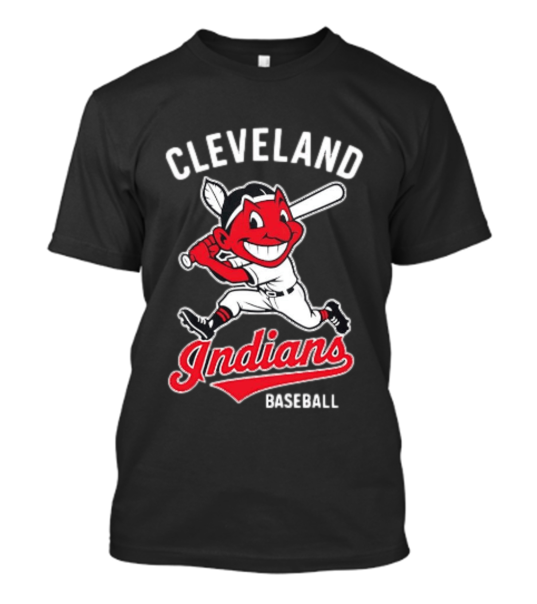 Cleveland Indians Baseball Chief Wahoo Cartoon Batter T-Shirt