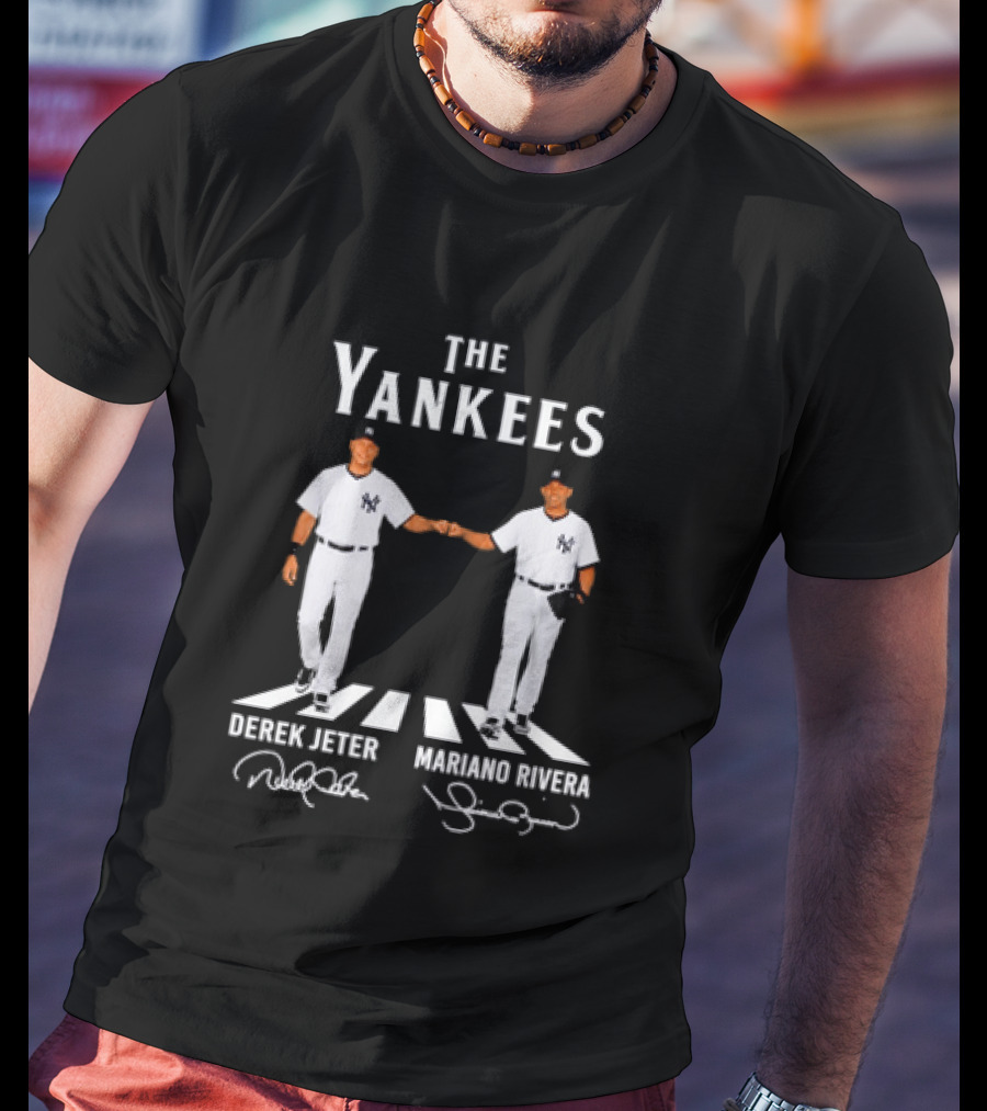 Derek Jeter Mariano Rivera The Yankees New York Yankees Iconic Baseball Moment T-Shirt