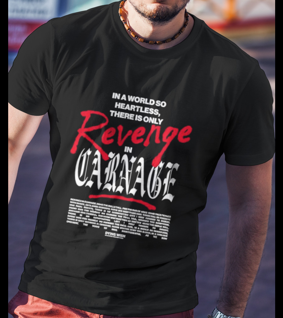 Dying Wish Revenge In Carnage In A World So Heartless T-Shirt