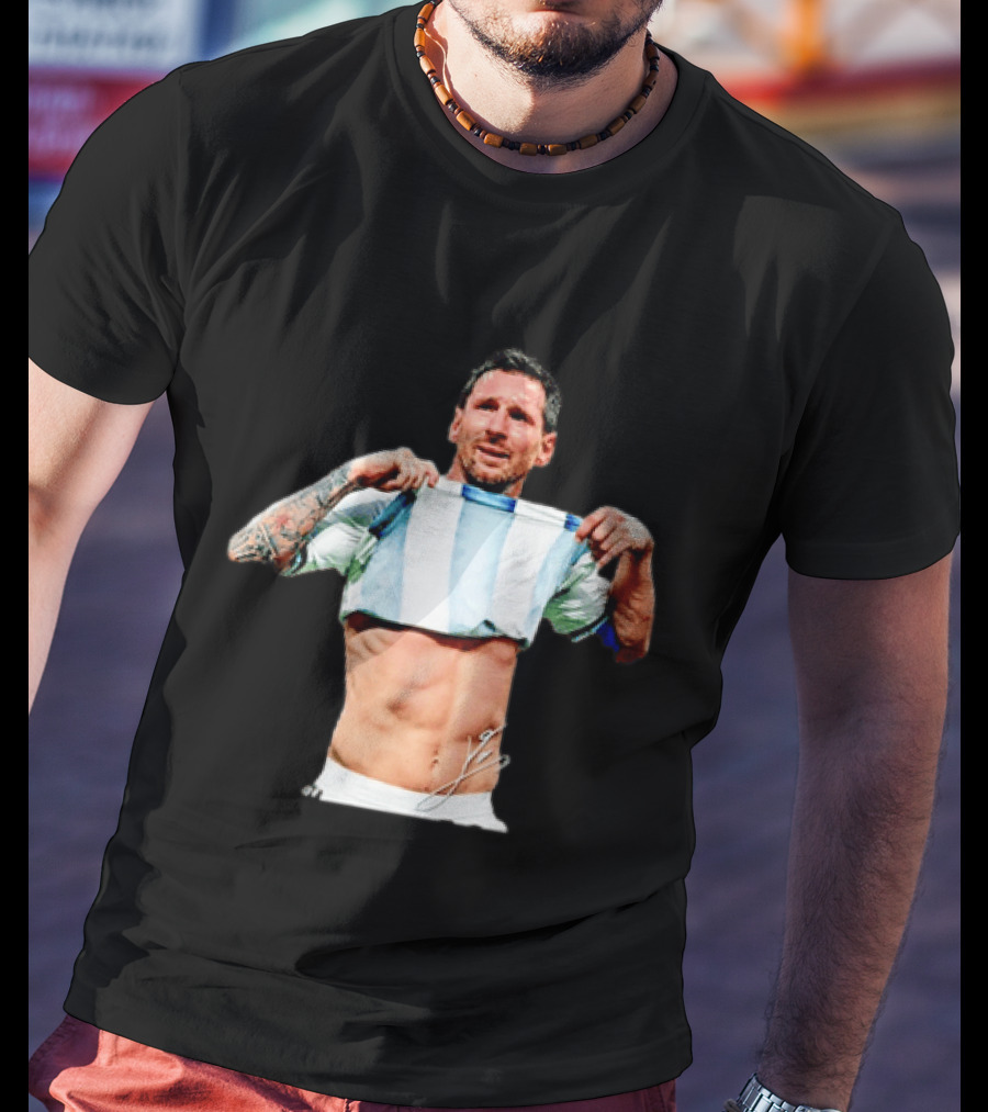 Lionel Messi Celebrates Argentina Soccer Triumph T-Shirt