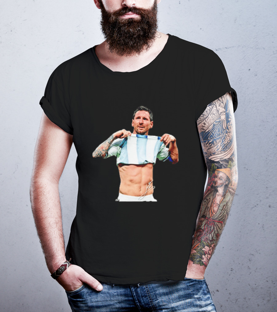 Lionel Messi Celebrates Argentina Soccer Triumph T-Shirt