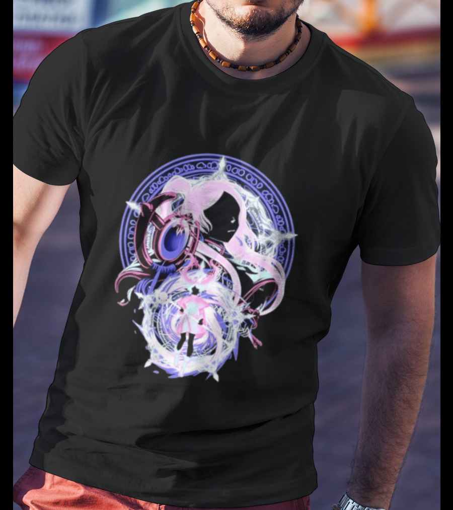Frieren Beyond Journey's End Anime Character Art With Magical Circle T-Shirt