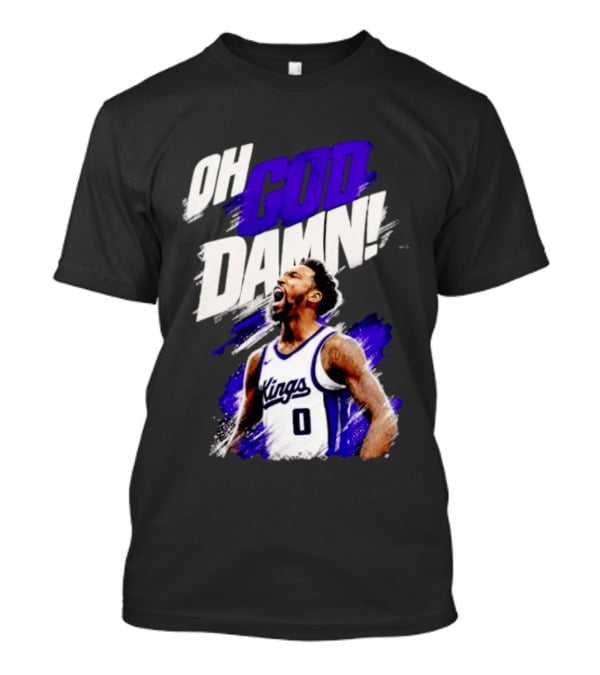 Malik Monk Oh God Damn Sacramento Kings 0 Jersey Celebration T-Shirt