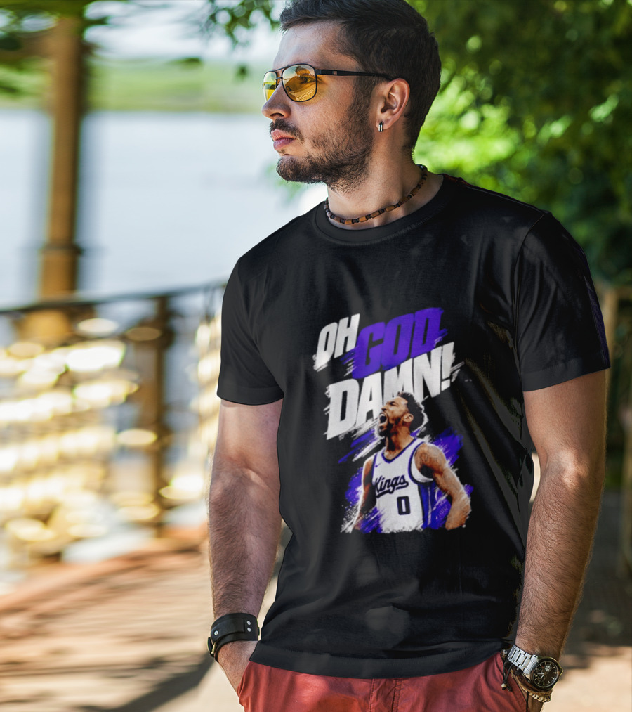Malik Monk Oh God Damn Sacramento Kings 0 Jersey Celebration T-Shirt