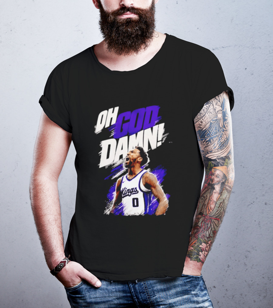 Malik Monk Oh God Damn Sacramento Kings 0 Jersey Celebration T-Shirt