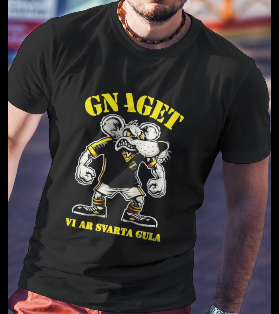 GNAGET AIK Vi Är Svarta Gula Sweden Football Fan Gear T-Shirt
