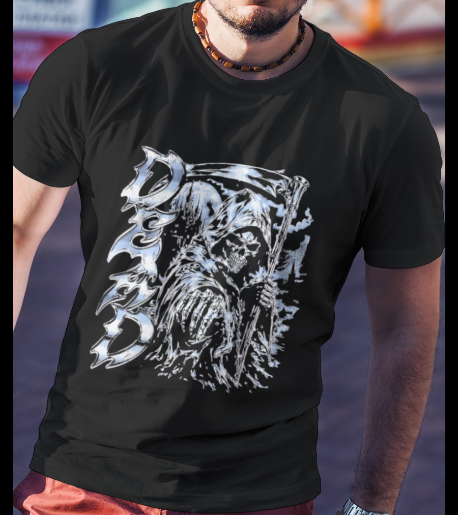 Dead Grim Reaper Gothic Storm Lightning T-Shirt