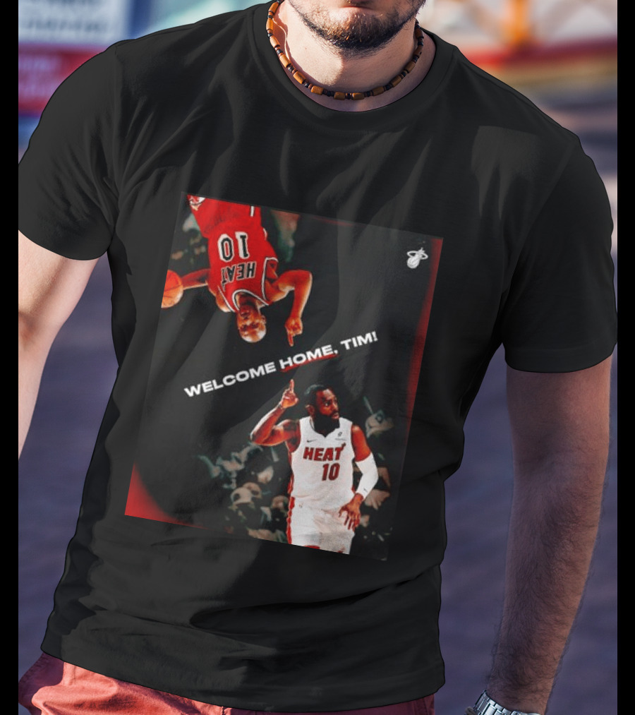 Tim Hardaway Miami Heat Welcome Home Timi 10 Basketball Legend T-Shirt