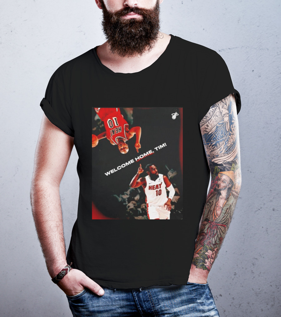 Tim Hardaway Miami Heat Welcome Home Timi 10 Basketball Legend T-Shirt