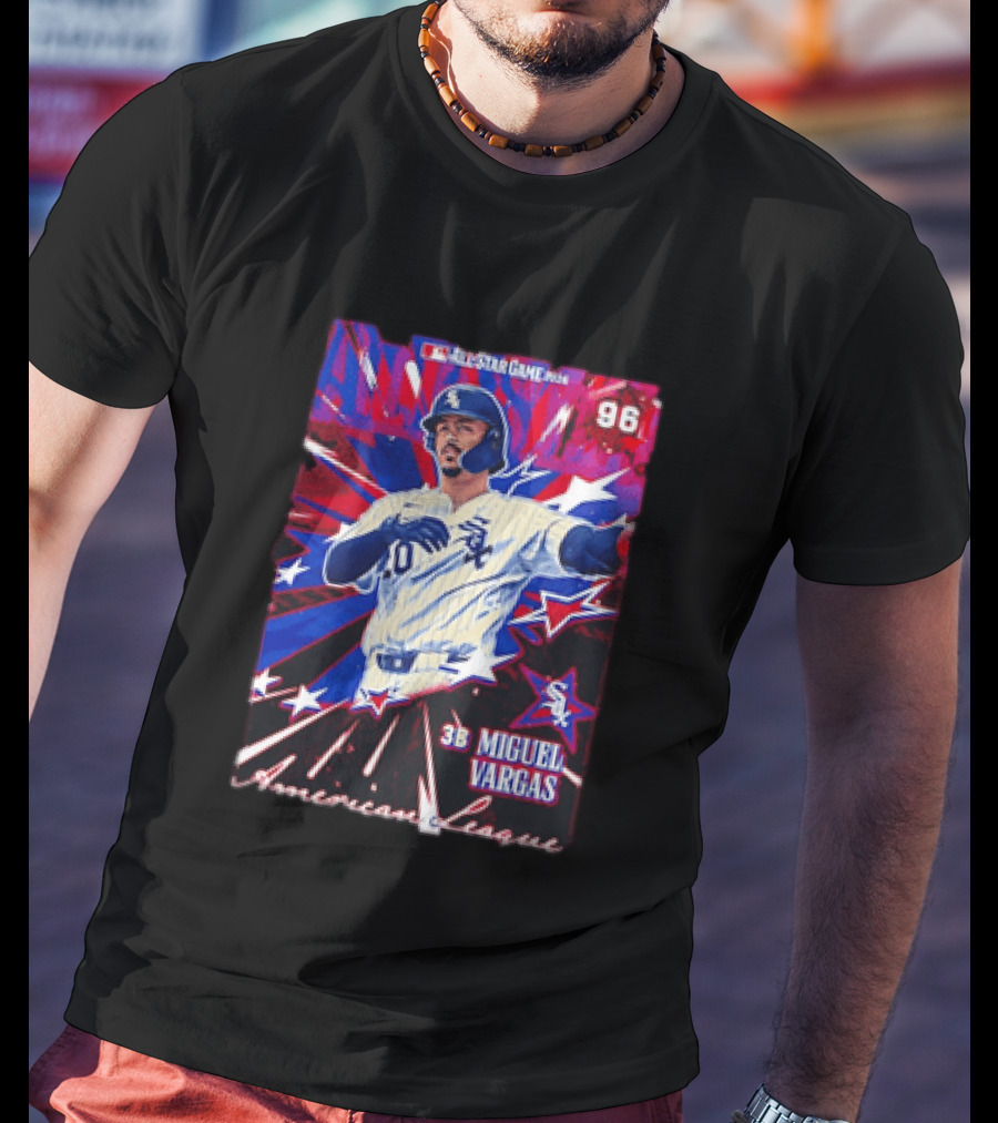 MLB All Star Game 2026 Miguel Vargas Chicago White Sox 3B American League 96 T-Shirt