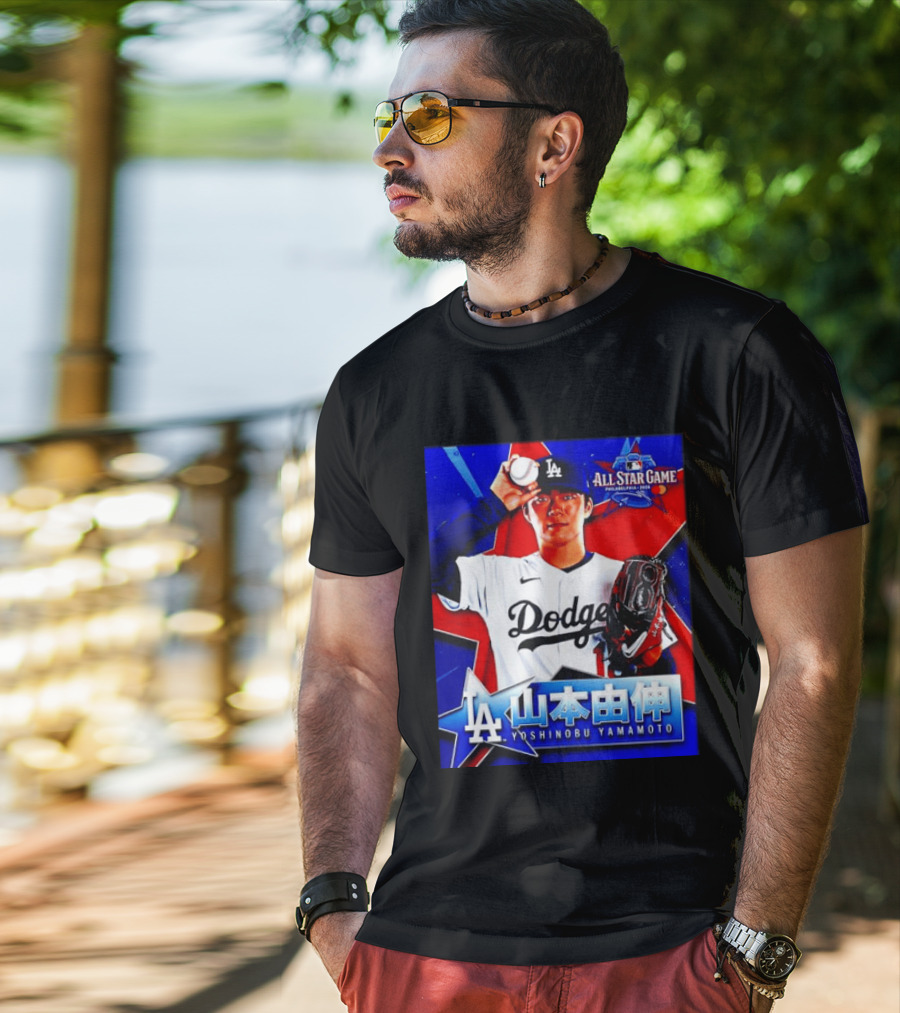 Los Angeles Dodgers Yoshinobu Yamamoto 2026 All Star Game Baseball T-Shirt