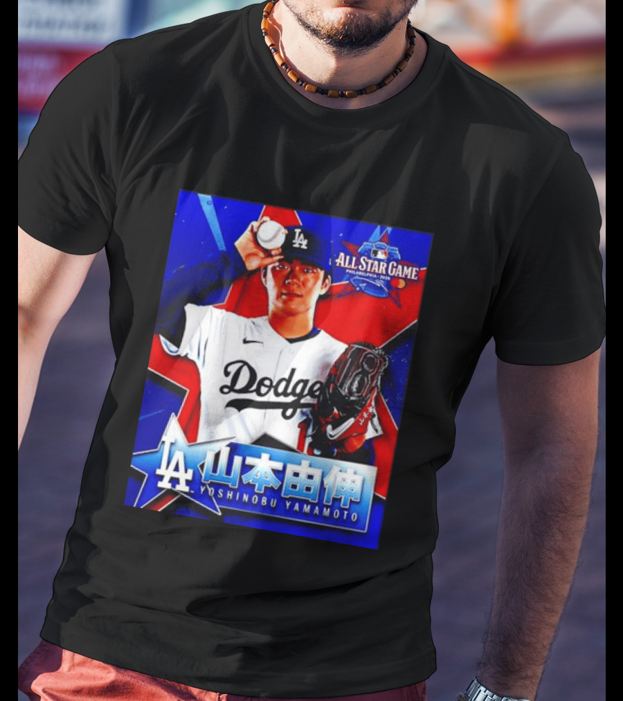 Los Angeles Dodgers Yoshinobu Yamamoto 2026 All Star Game Baseball T-Shirt