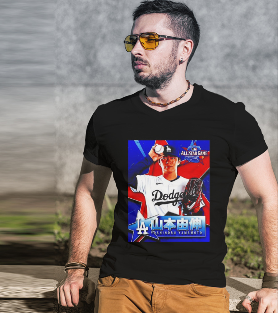 Los Angeles Dodgers Yoshinobu Yamamoto 2026 All Star Game Baseball T-Shirt