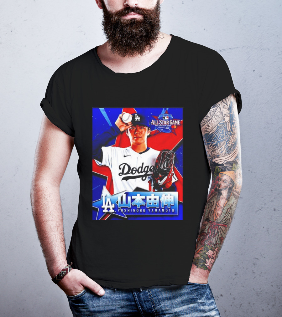 Los Angeles Dodgers Yoshinobu Yamamoto 2026 All Star Game Baseball T-Shirt