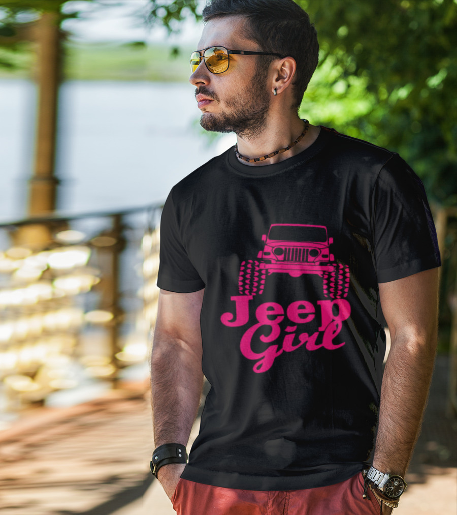 Jeep Girl Off Road Adventure Enthusiast Tire Tread T-Shirt