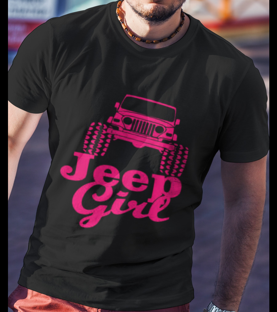 Jeep Girl Off Road Adventure Enthusiast Tire Tread T-Shirt
