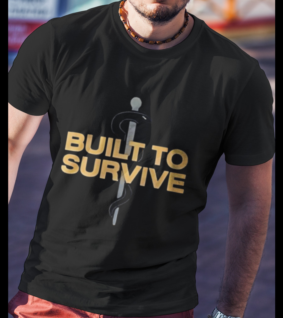 Built To Survive Rod Of Asclepius T-Shirt