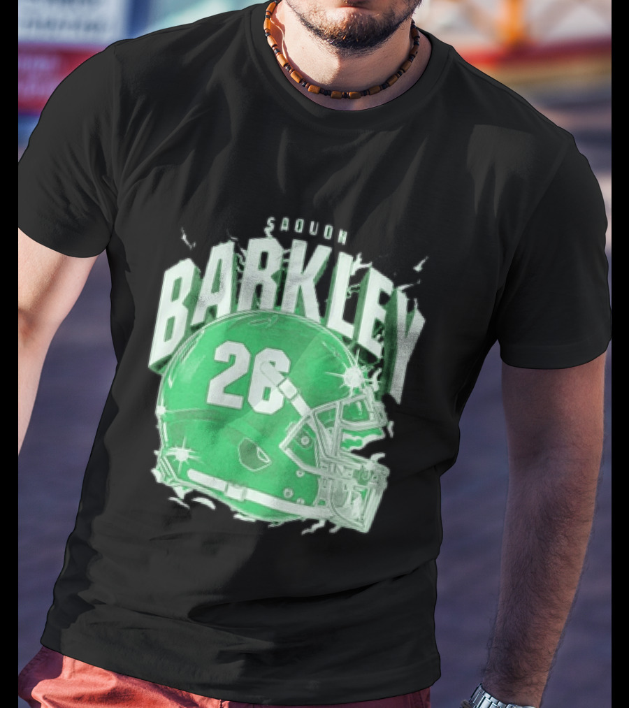 Saquon Barkley 26 Football Helmet T-Shirt