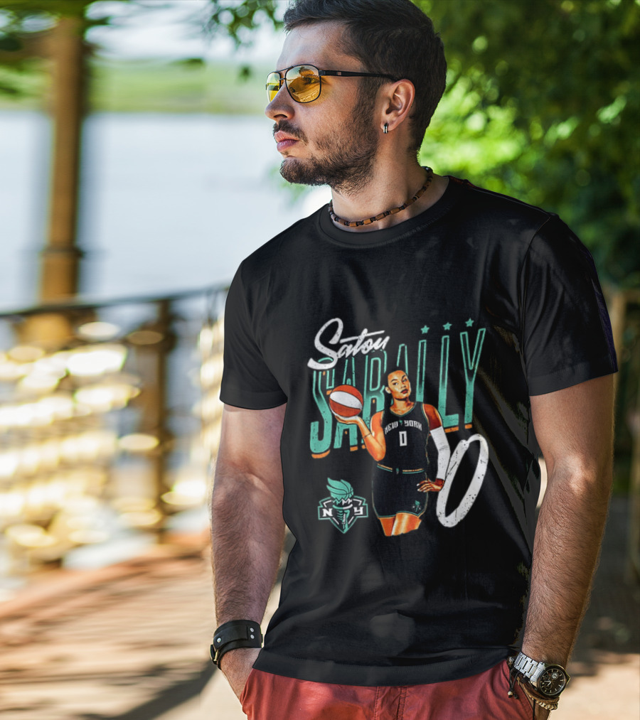 Satou Sabally New York Liberty Basketball 00 WNBA Player T-Shirt