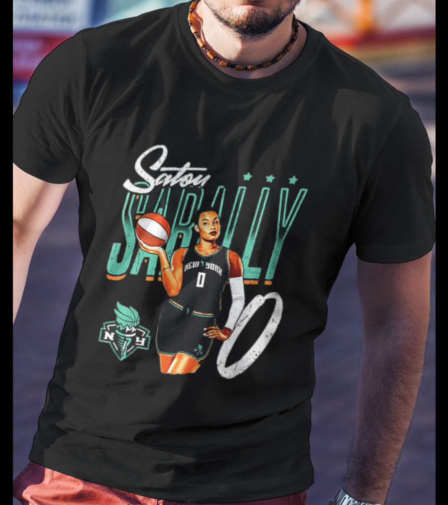 Satou Sabally New York Liberty Basketball 00 WNBA Player T-Shirt