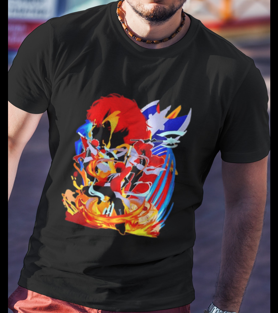 Stark Frieren Beyond Journey's End Anime Dynamic Colorful Scene T-Shirt