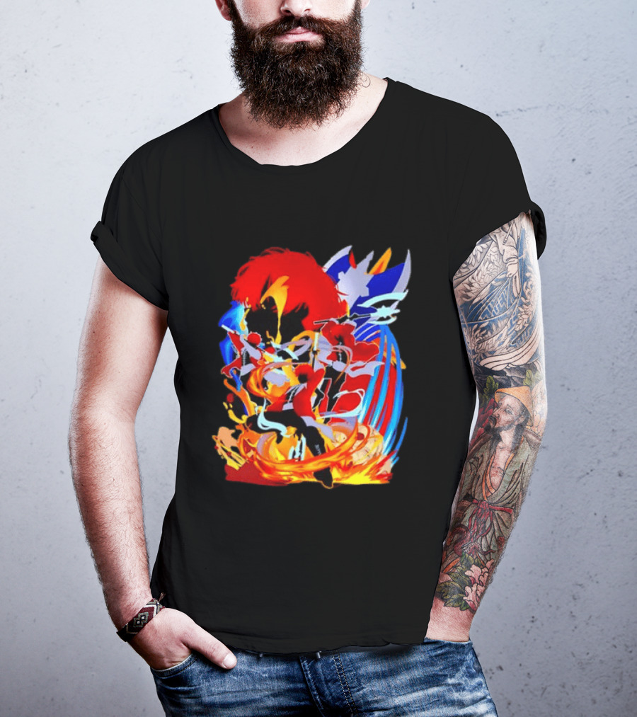 Stark Frieren Beyond Journey's End Anime Dynamic Colorful Scene T-Shirt