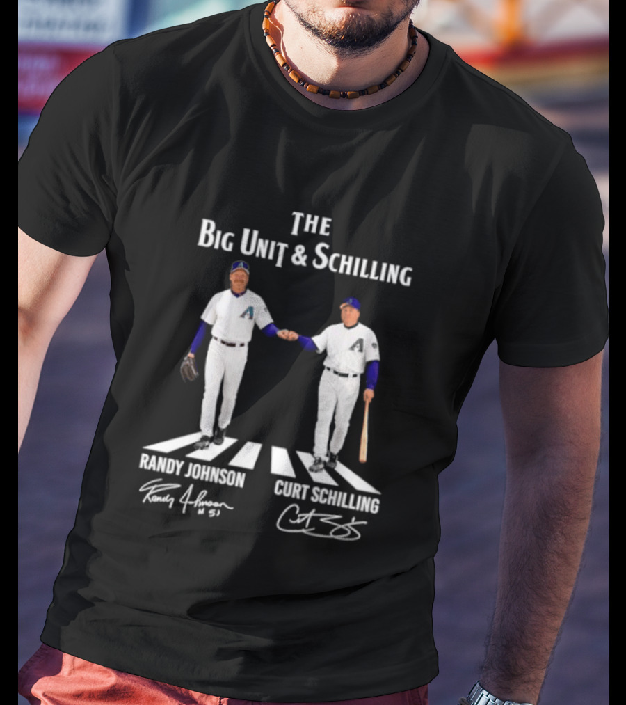 The Big Unit And Schilling Arizona Diamondbacks Randy Johnson Curt Schilling Abbey Road T-Shirt