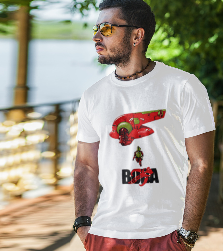 Bobakira Star Wars Boba Fett Mashup Slave I Spaceship And Armor T-Shirt