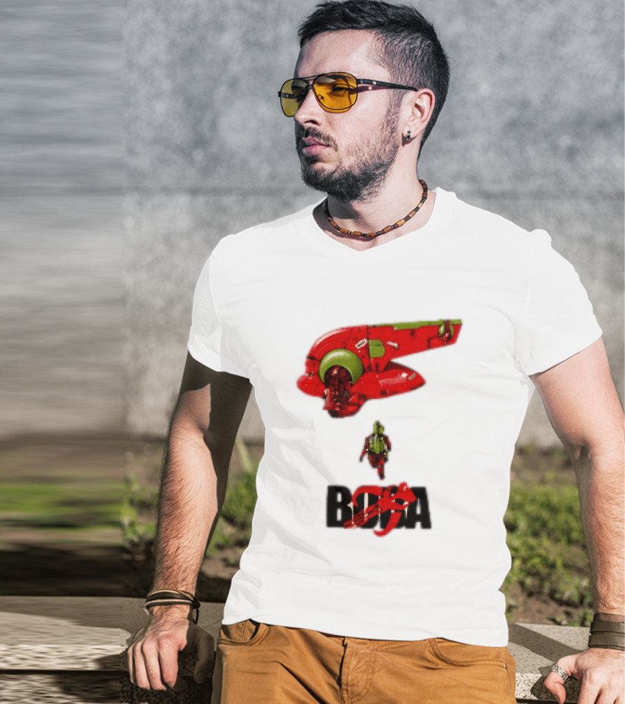Bobakira Star Wars Boba Fett Mashup Slave I Spaceship And Armor T-Shirt