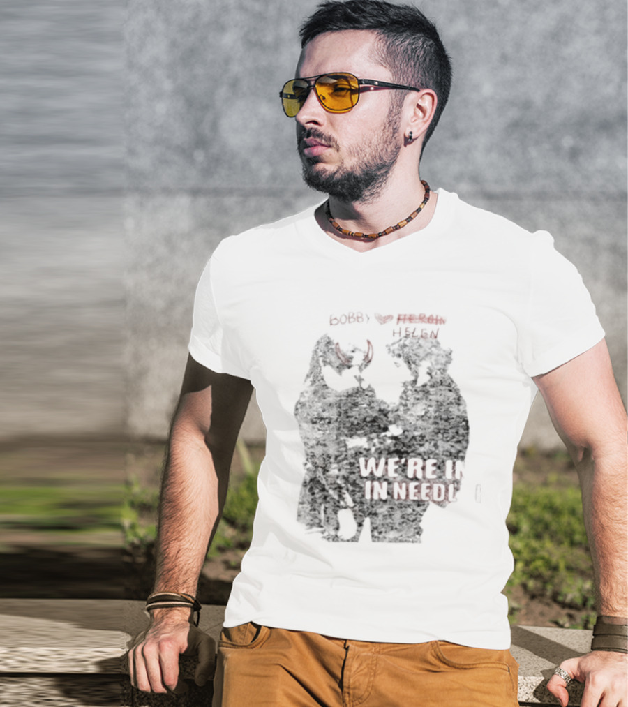 Bobby Helen We're In Love In Needle Park Freddie Frances Bootleg Devil Horns T-Shirt