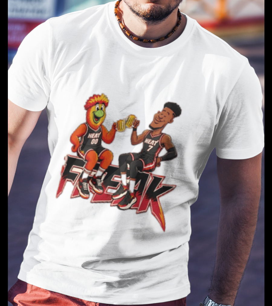Cheers To The Freak Heat Giannis Burnie Miami T-Shirt