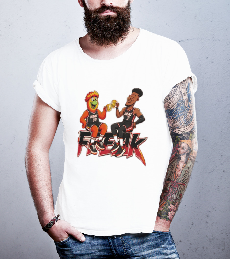 Cheers To The Freak Heat Giannis Burnie Miami T-Shirt