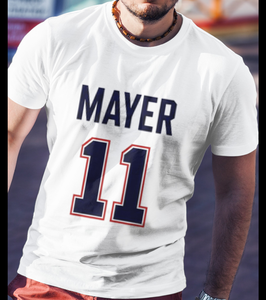 Red Sox 2026 Marcelo Mayer 11 Football Jersey Giveaway T-Shirt