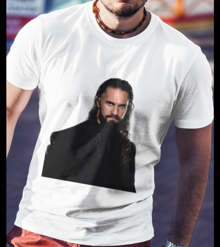 Seth Rollins Has A New Render Intense Gaze And Long Hair T-Shirt